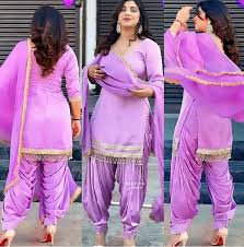 Purple Patiala Salwar Suit